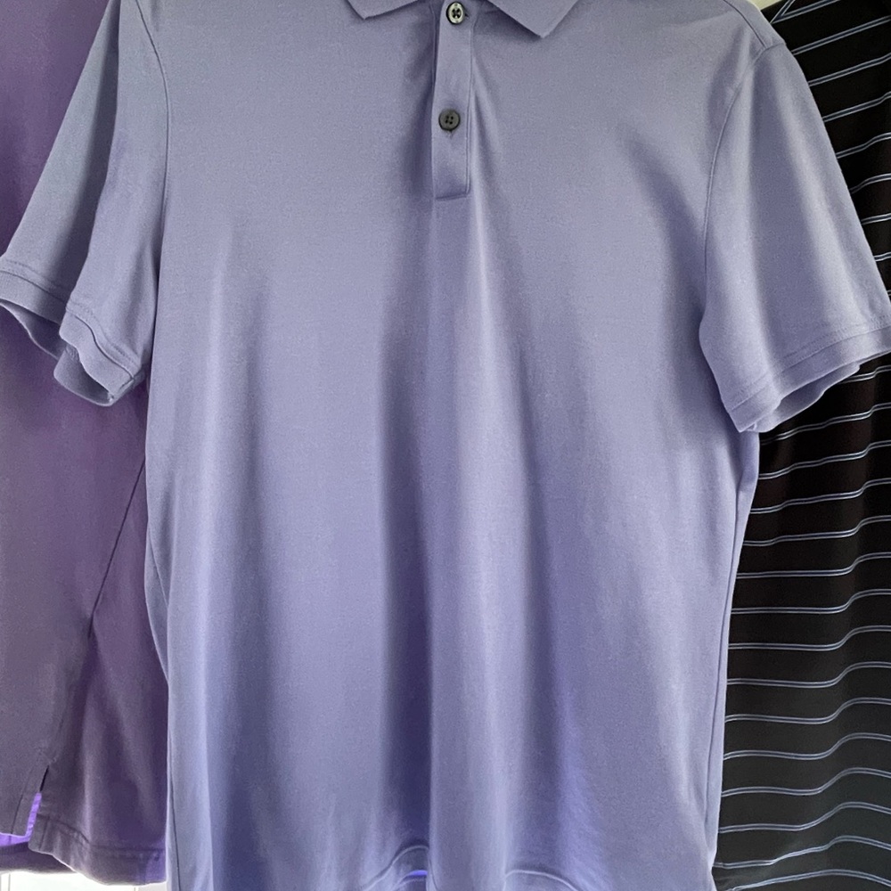 Banana Republic Purple Polo Shirt with Classic Collar